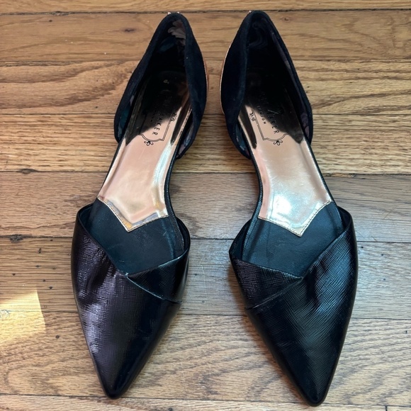 NWOB Ted Baker London Textured Pointed Flat - Picture 1 of 16